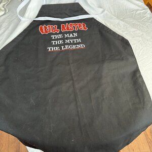 Black Grill Master Apron by L.A. Imprints